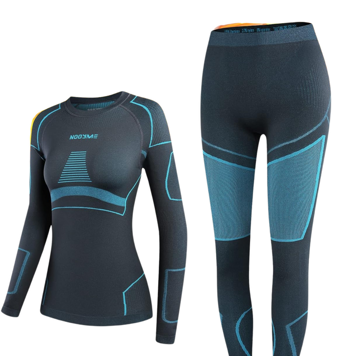 Thermal Underwear for Women - Laura-Black/Blue-XS-The Livary