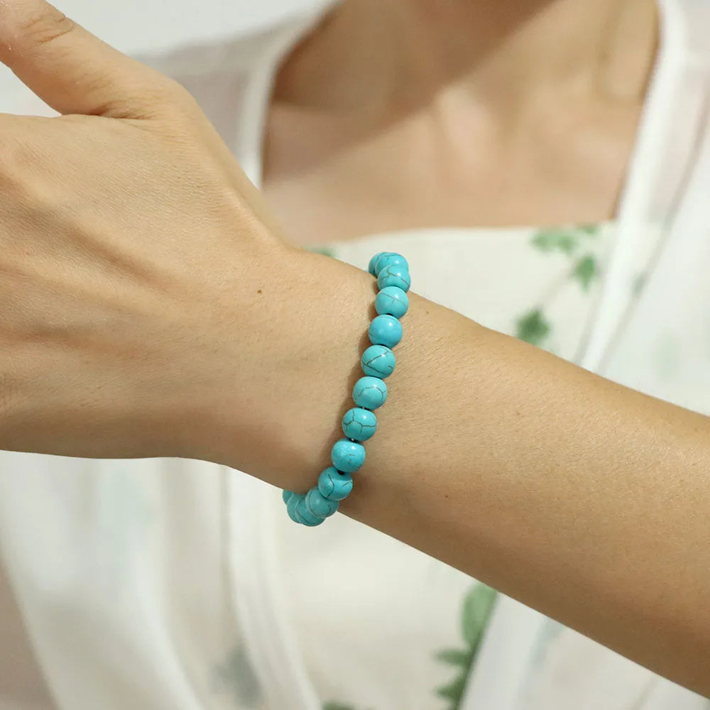 Natural Crystal Healing Energy Bracelet - Aria-Amazonite-The Livary