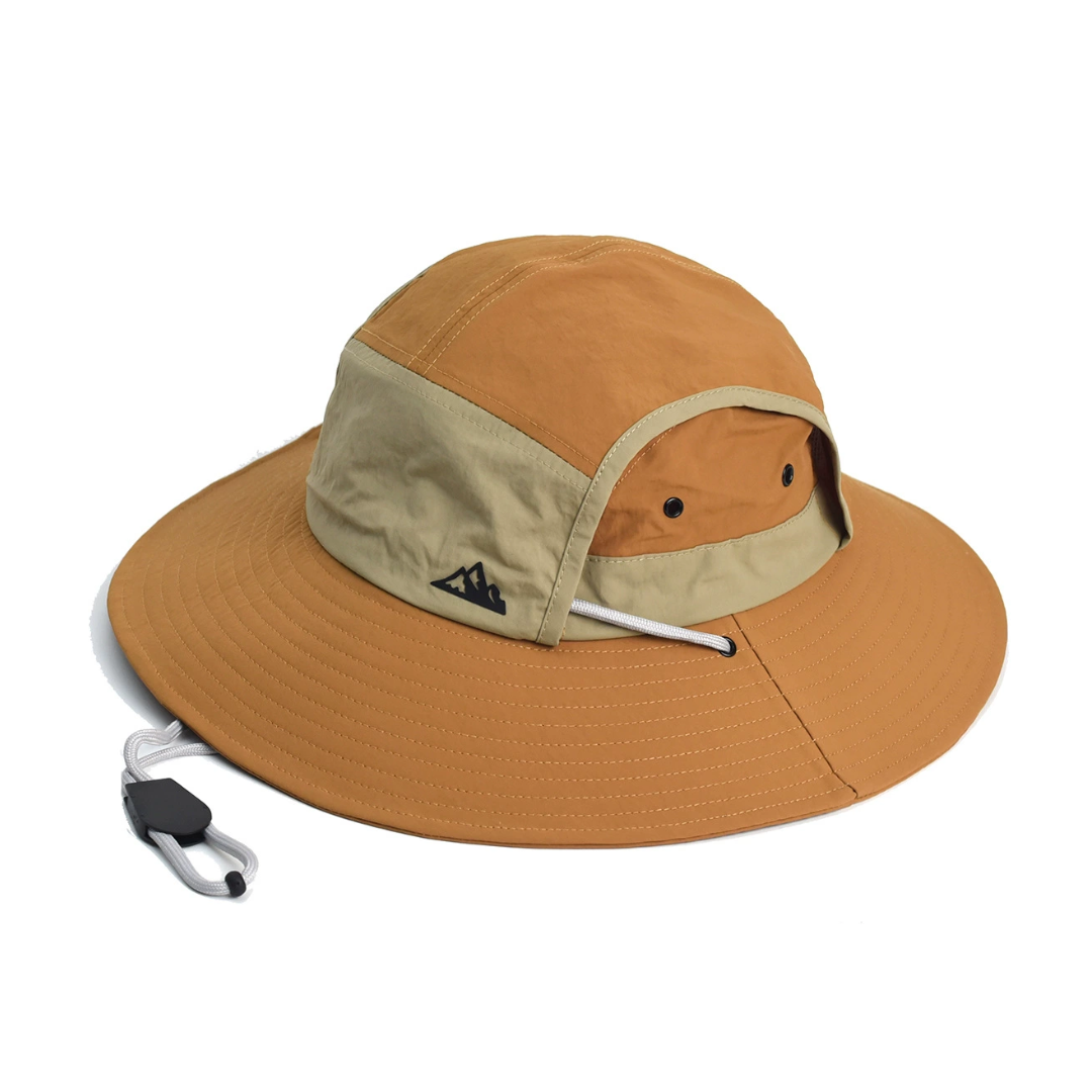 Foldable outdoor sun hat with UV protection – SunGuard Explorer-Camel-The Livary