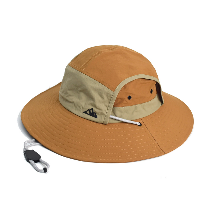 Foldable outdoor sun hat with UV protection – SunGuard Explorer-Camel-The Livary