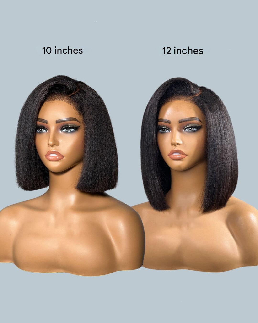 HD Lace Wig 5x5 Kinky Straight – Zamira-25 cm (10 inches)-The Livary