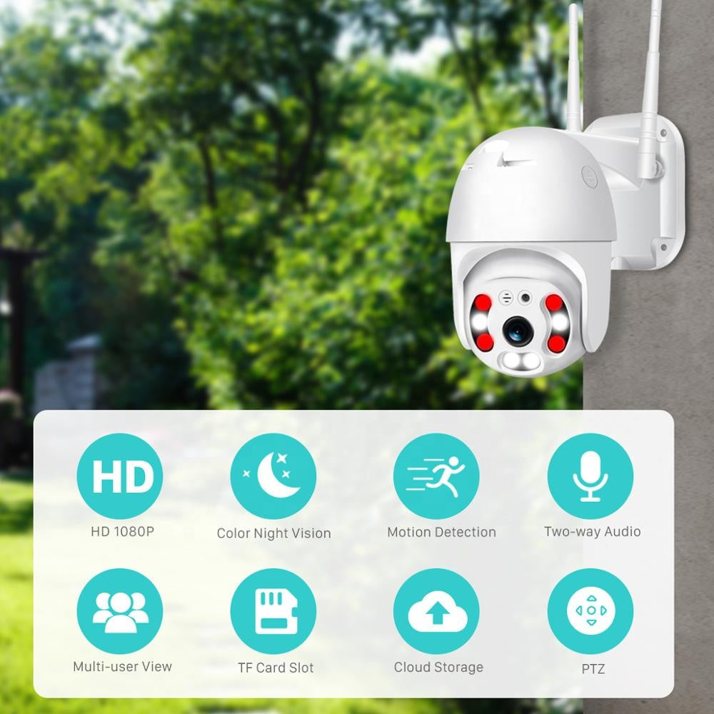 Wireless Outdoor Security Camera with WiFi – SecureView 360-The Livary