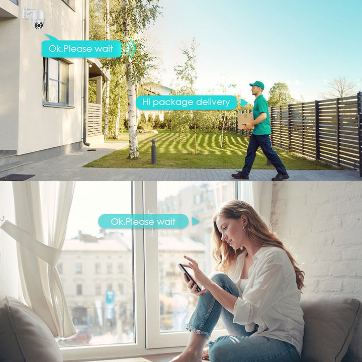 Wireless Outdoor Security Camera with WiFi – SecureView 360-The Livary