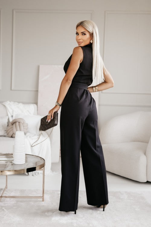 Figure-hugging & Versatile Women's Jumpsuit with Comfort Stretch – Linnea-White-S-The Livary