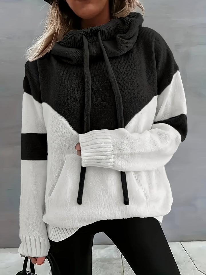 Comfortable Hoodie with Drawstring - Maya-Black-S-The Livary