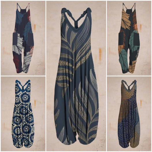 Falling Ladies' Jumpsuit – Lina-A-S-The Livary