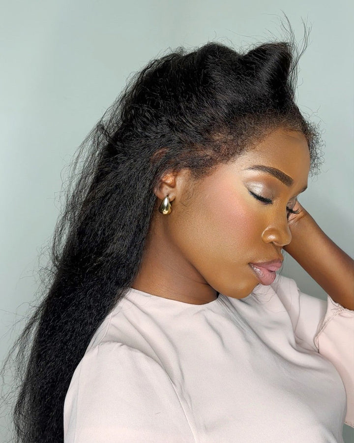 Black HD Lace Wig with Curly Edges – Imani-The Livary