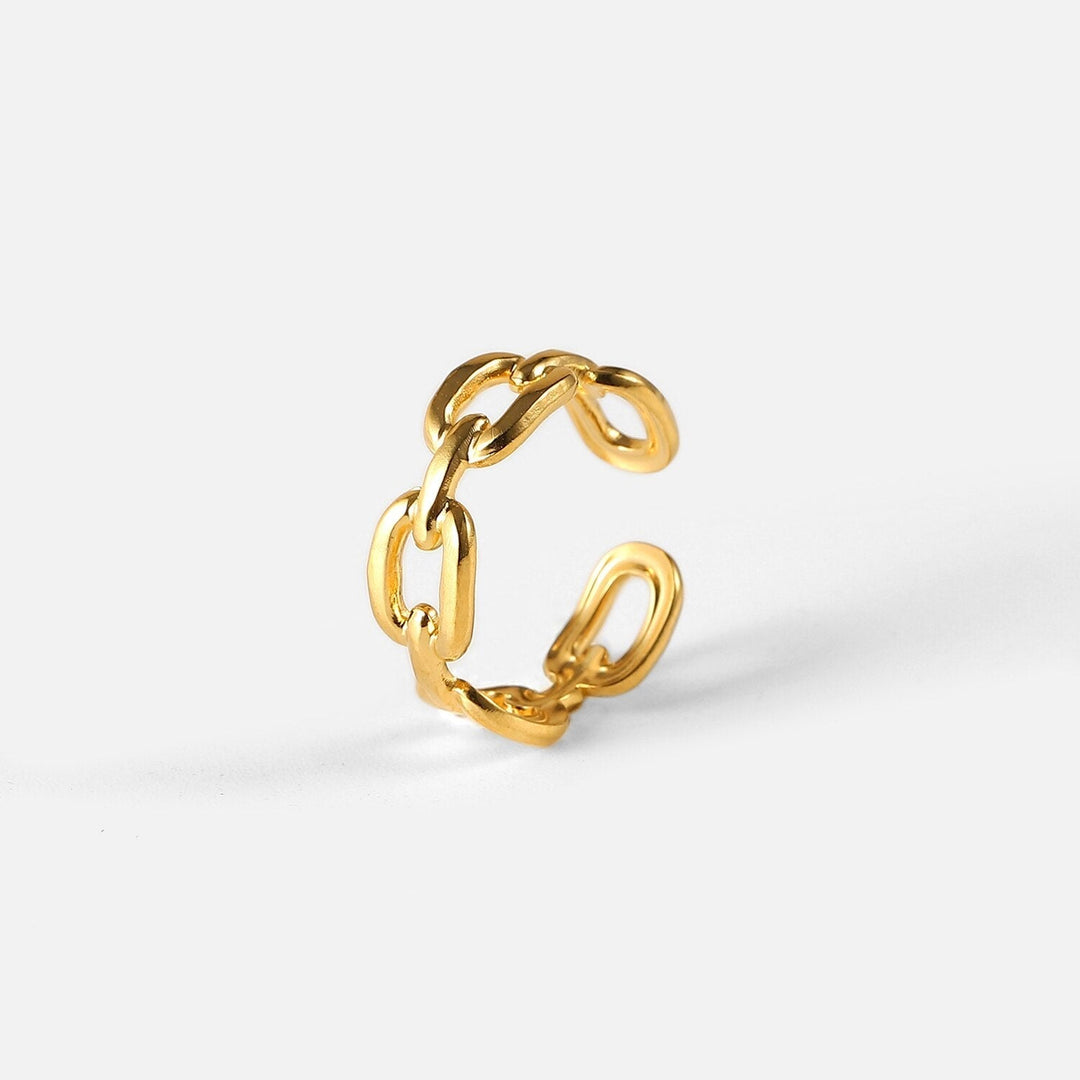 Twisted Link Open Ring - Nexa-The Livary