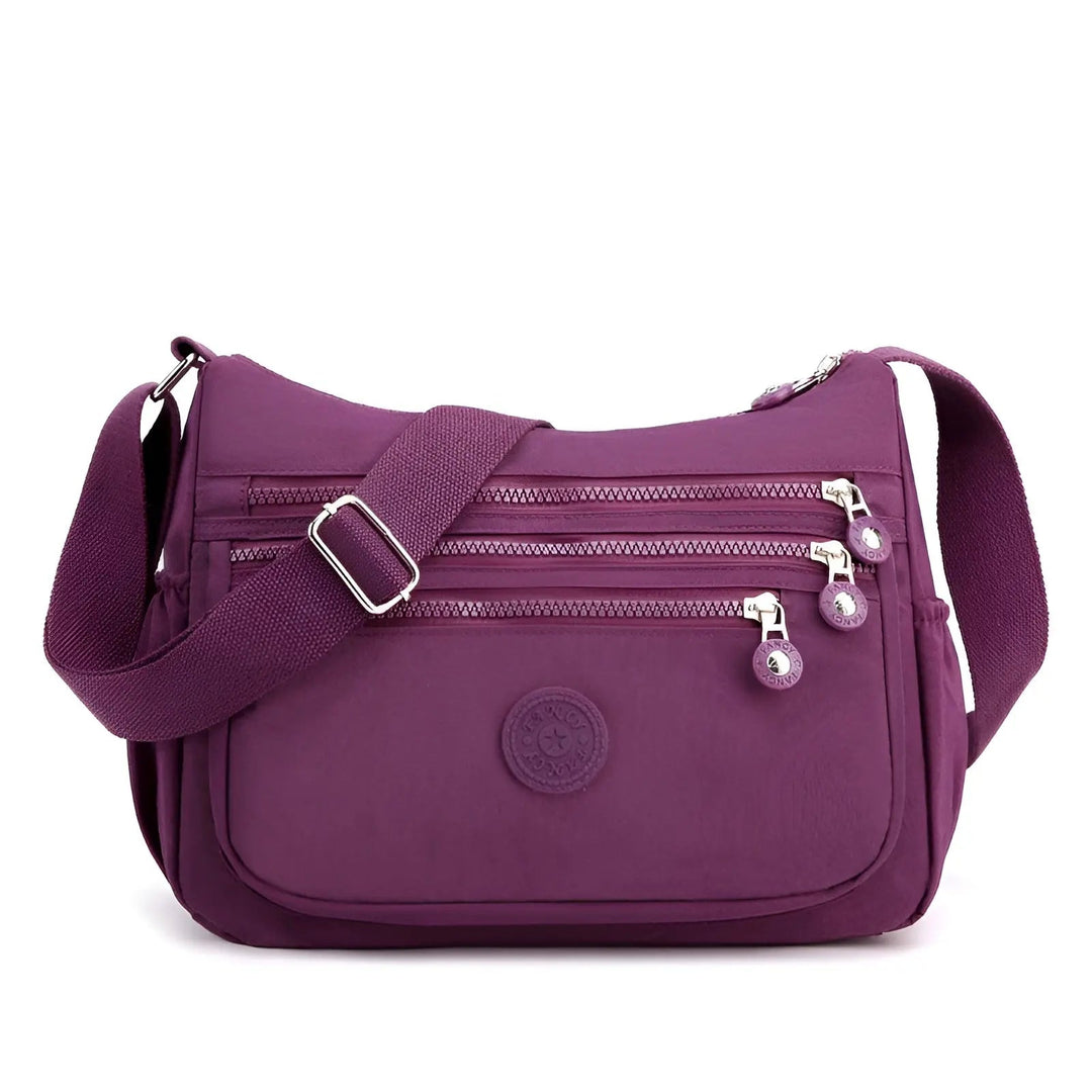 Waterproof and Spacious Women's Shoulder Bag - Maya-Purple-The Livary