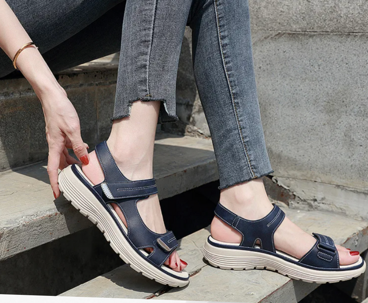 Orthopaedic bunion sandals for women – Celina-Black-2.5-The Livary