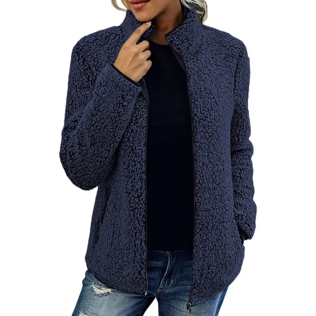 Comfortable Women's Fleece Vest - Petra-Dark blue-S-The Livary