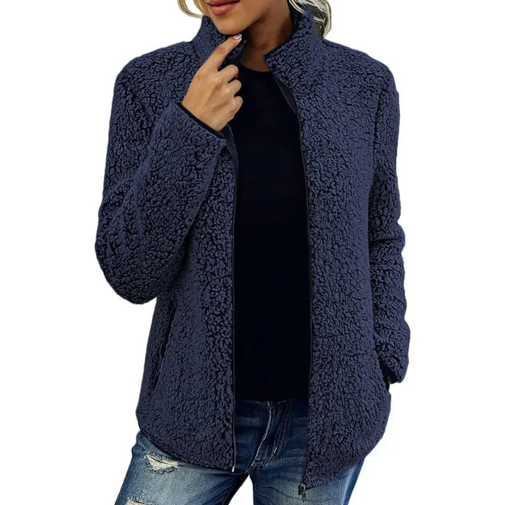 Comfortable Women's Fleece Vest - Petra-Dark blue-S-The Livary