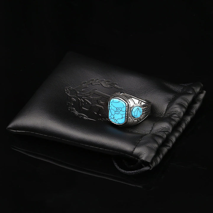 Turquoise Men's Ring - Thorin-2.13 in-The Livary