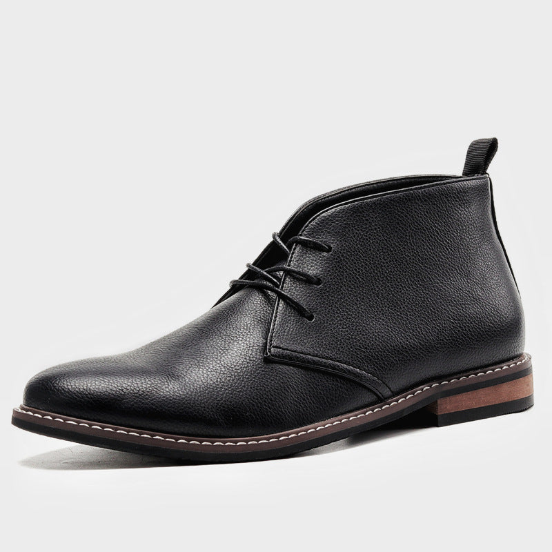 Timeless Desert Boots in Vintage Style for Men - Hugo-Black-6-The Livary