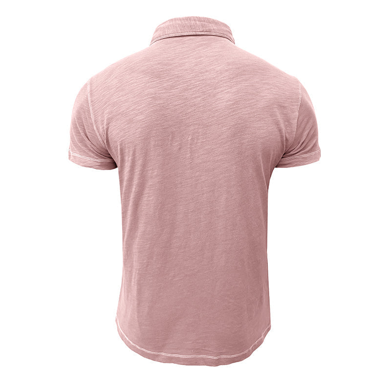 Men's Polo Shirt made of Soft Cotton – Matteo-Light blue-S-The Livary