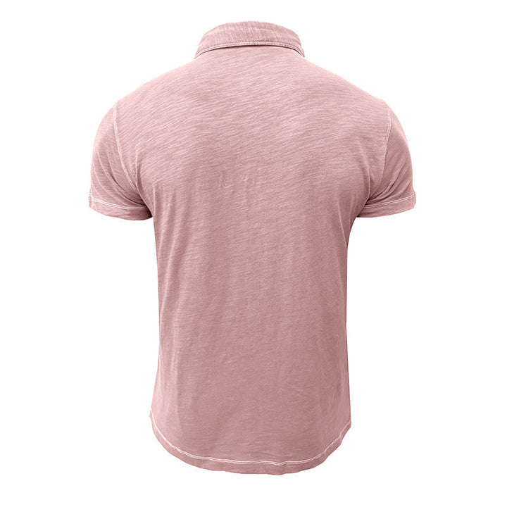 Men's Polo Shirt made of Soft Cotton – Matteo-Light blue-S-The Livary