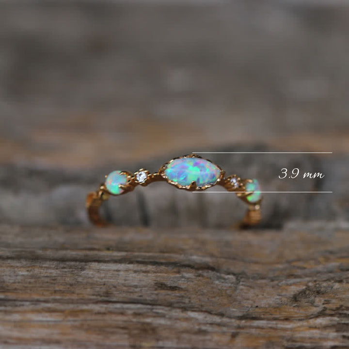 "Love and Sincerity" - Opal Vintage Ring - Isabella-1.93 in-The Livary