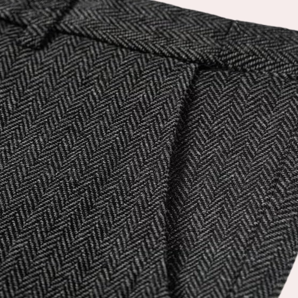 Business Stylish Three-Piece Suit for Men - Dorian-Black-S-The Livary