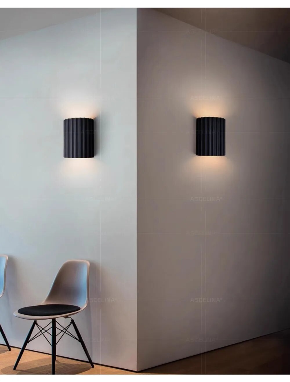 Stylish wall lamps made of synthetic resin - LumiResin-White-Warm wit-The Livary