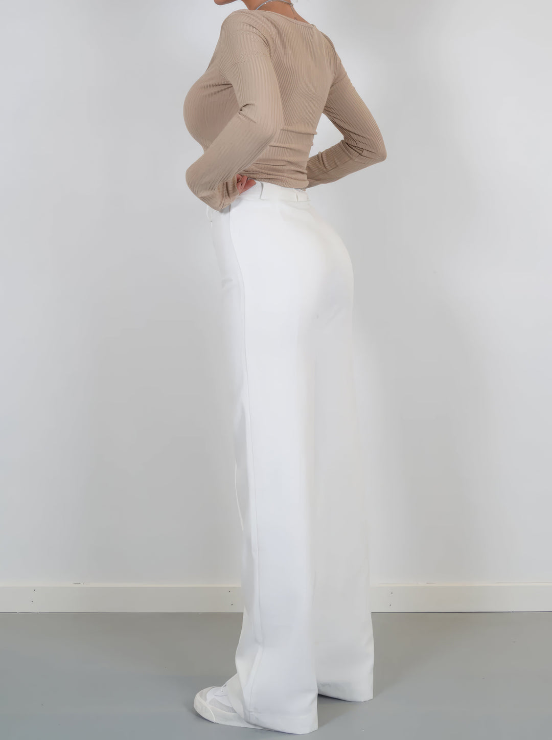Stylish High-Waisted Trousers - Luna-Black-S-The Livary