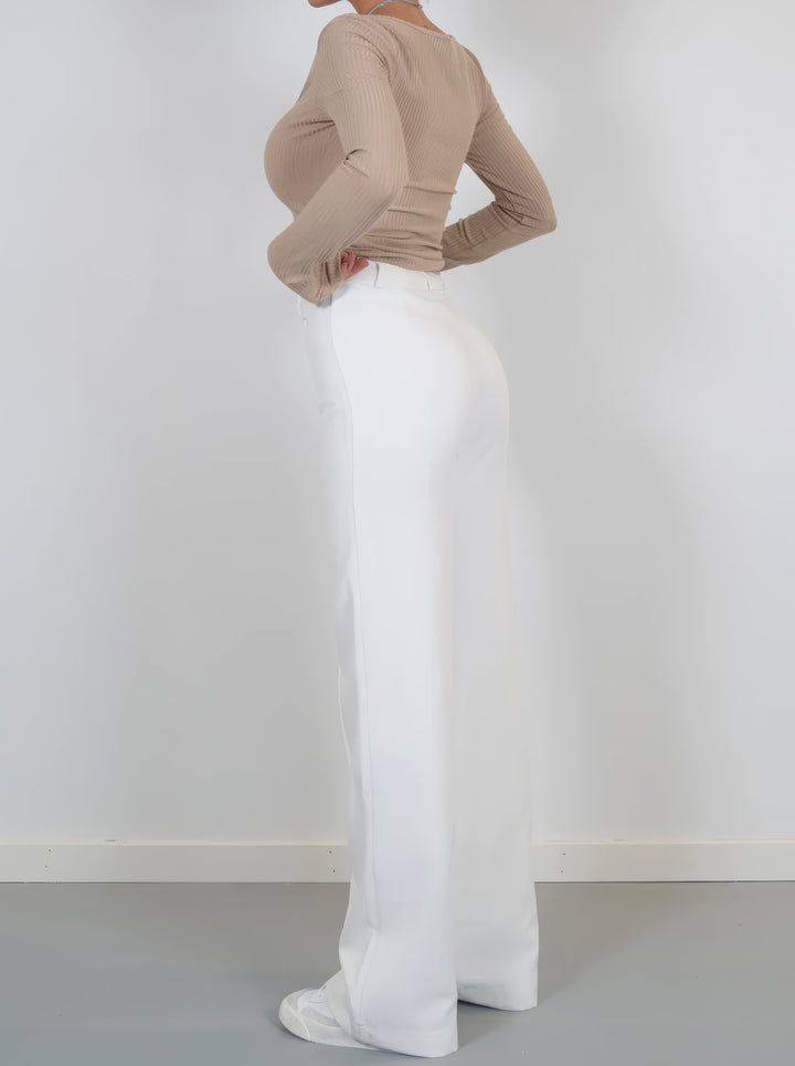 Stylish High-Waisted Trousers - Luna-Black-S-The Livary