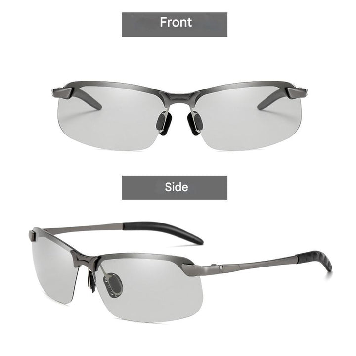 Stylish self-tinting polarised glasses for day & night – Nils-Black-Grey-The Livary