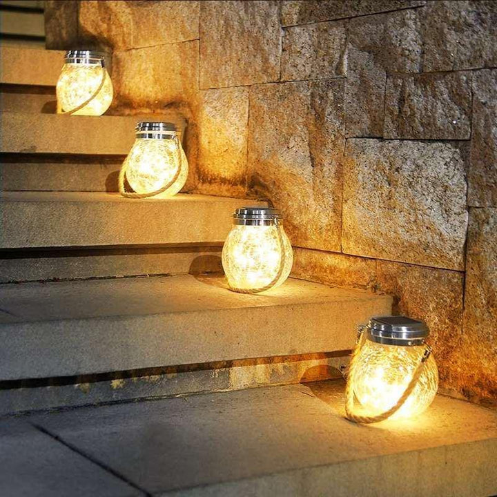 Solar Mason Jar Lamp-RGB-Set of 2-The Livary
