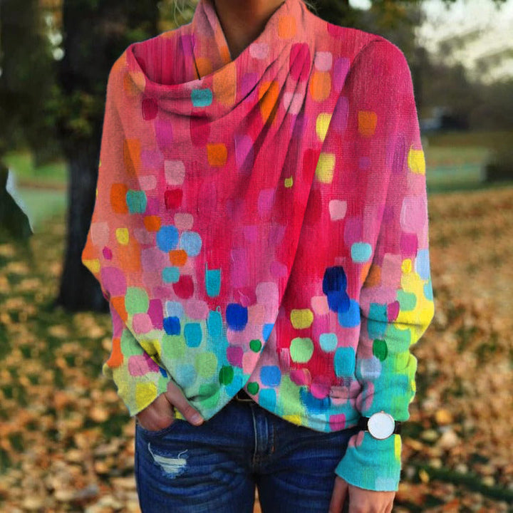Stylish Sweater with Print for Winter - Aurelia-S-The Livary