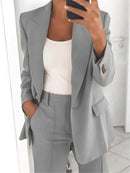 Stylish Women's Suit - Valentina-Grey-S-The Livary