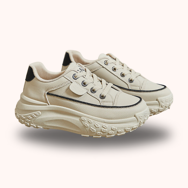 Orthopaedic Shoes for Daily Comfort - FlexiStep-Khaki-2.5-The Livary