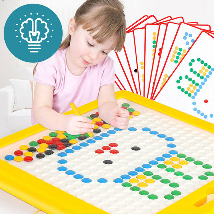 Magnetic Drawing Board with Beads - MagniDots-The Livary