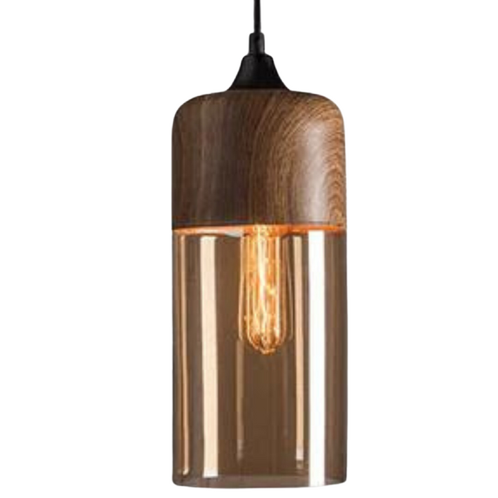 Stylish Scandinavian Wooden Ceiling Lamp - NordLuna-Type B-The Livary