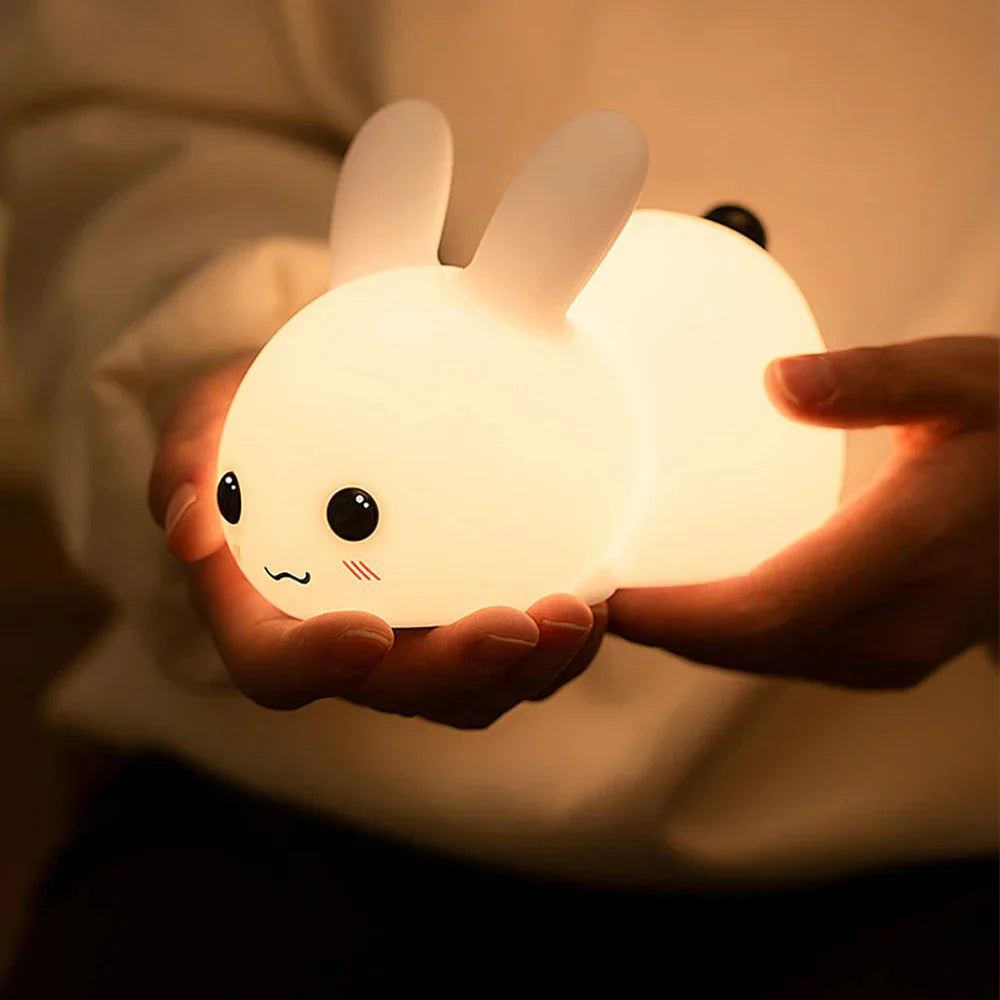 Cute Bunny Night Light - BunnyGlow-Warm Wit-The Livary