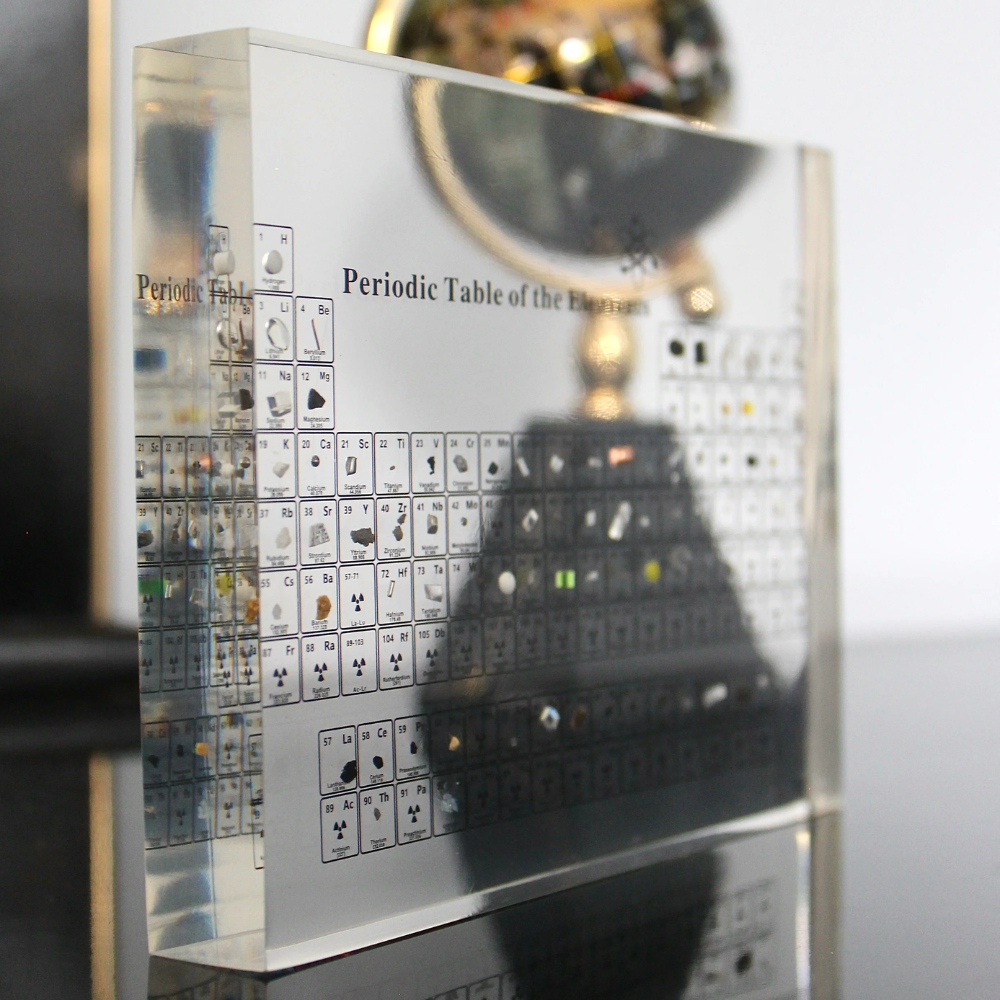 Illuminated Periodic Table with Real Elements - Elementa-Small-The Livary