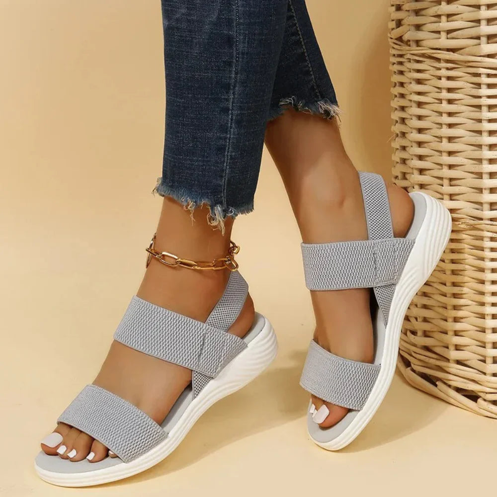 Breathable Mesh Orthopedic Sandals | Easy Slip-on Design-3.5-Blue-The Livary