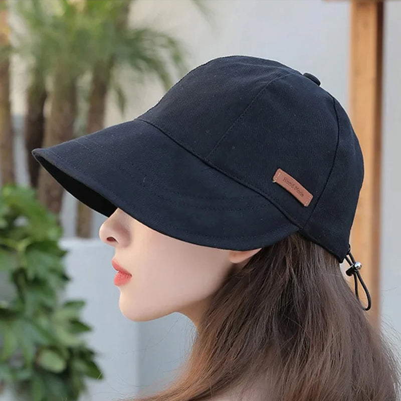 UV Protection Sun Hat for Women Foldable & Breathable – Alina (1+1 FREE)-Black-The Livary