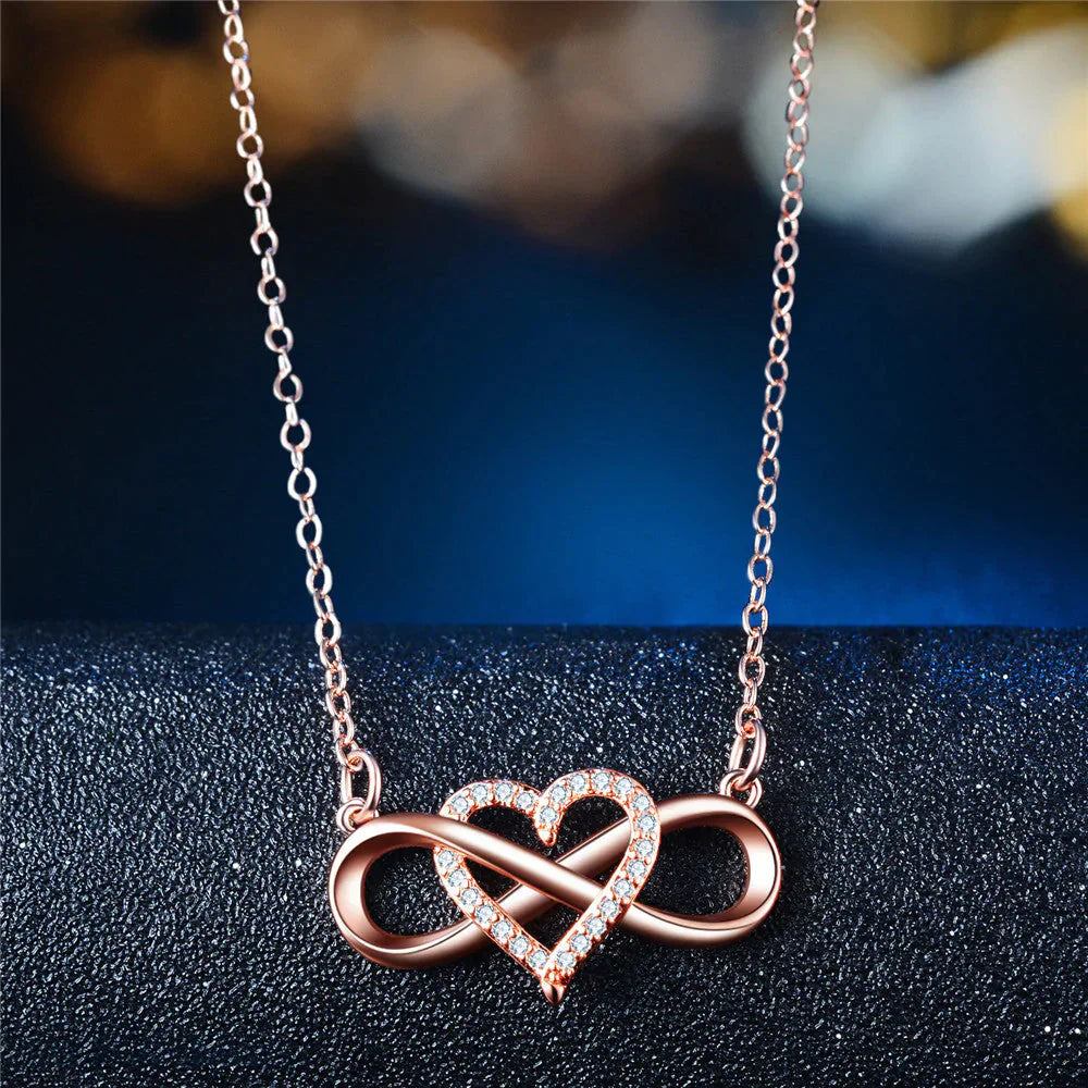 Necklace of Eternal Connection - SoulBond-Rose gold-The Livary