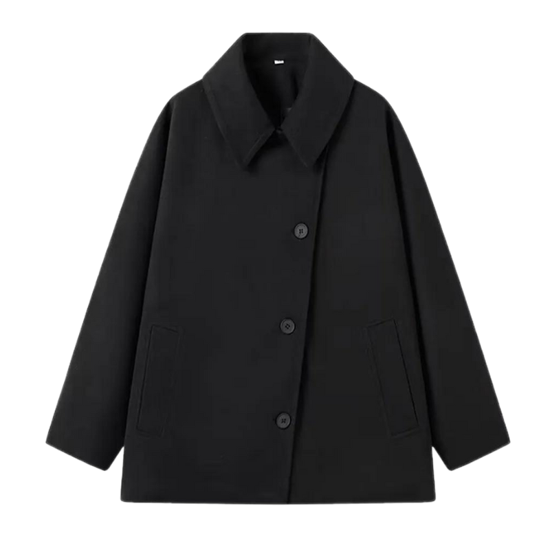 Oversized Women's Winter Coat - Mila-Black-XS-The Livary