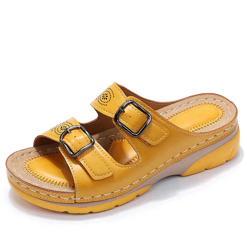Orthopaedic comfort sandals for women - Elena-Brown-2.5-The Livary