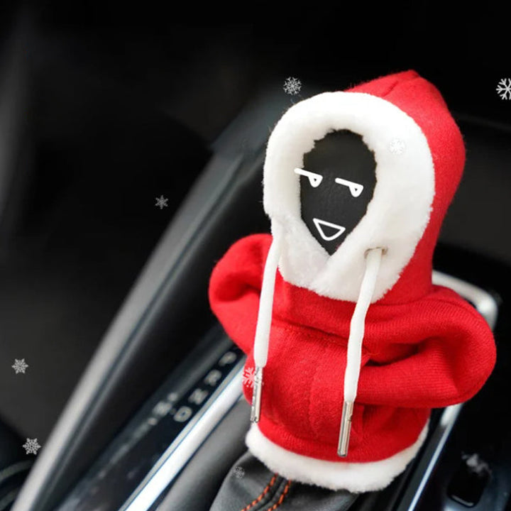 Cotton Protective Gear Shift Cover - ShiftEase-Poinsettia-The Livary