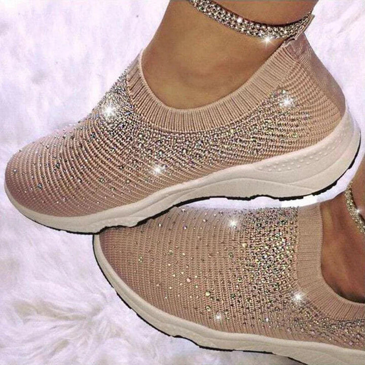 Crystal Shoes - GlamStep-BROWN-3.5-The Livary