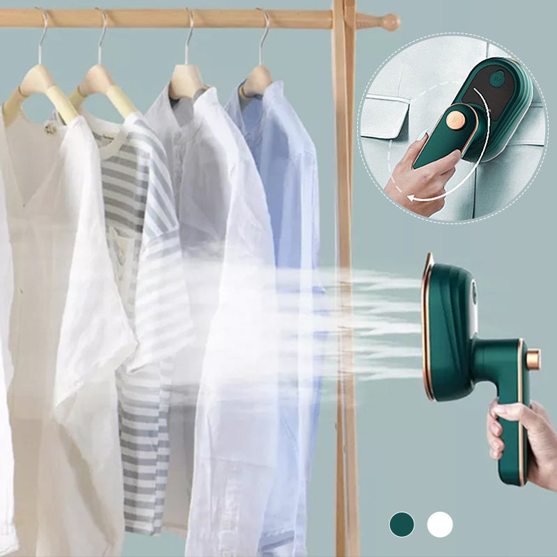 Portable Steam Iron - SteamEase-Green-The Livary