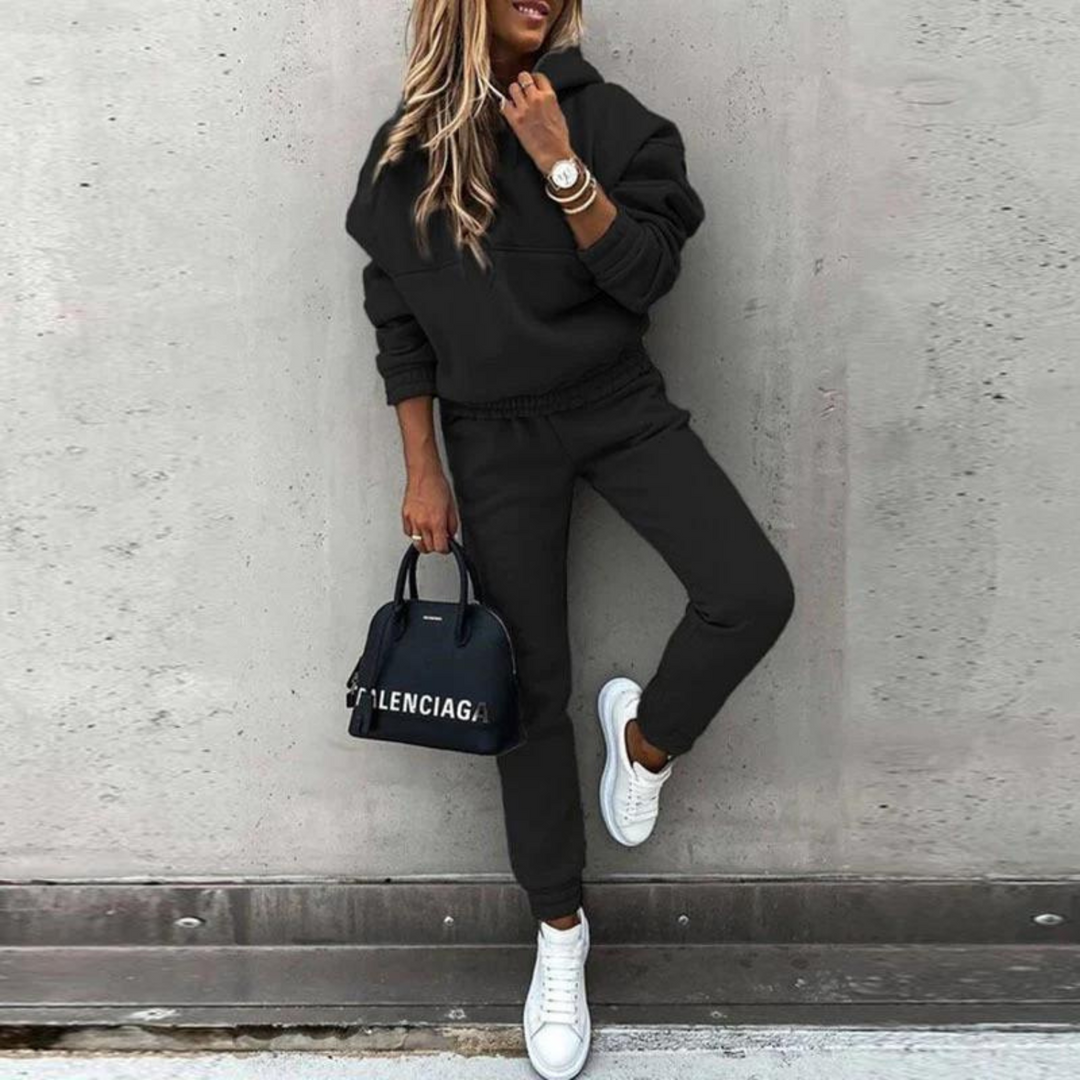 Sporty Tracksuit for Women - Maria-Black-S-The Livary