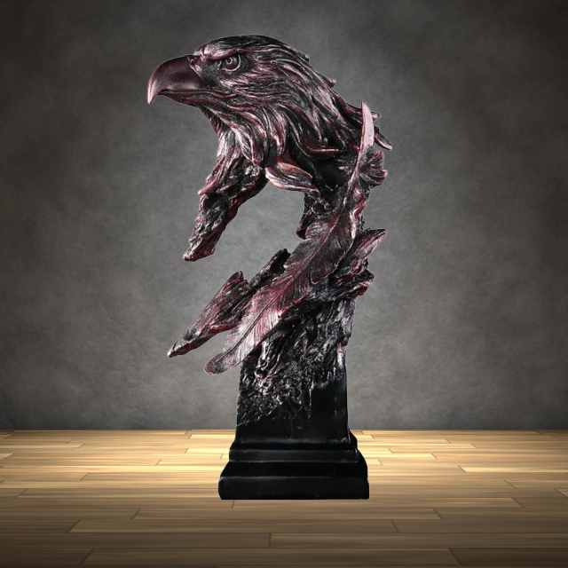 Decorative Bronze Eagle Statue - Aquila-Eagle head-The Livary