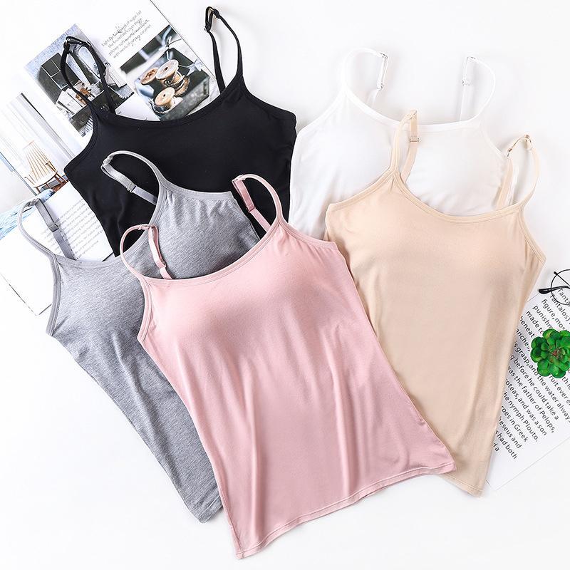 Tank top with Built-in Bra - LinaFlex-Black-S-The Livary