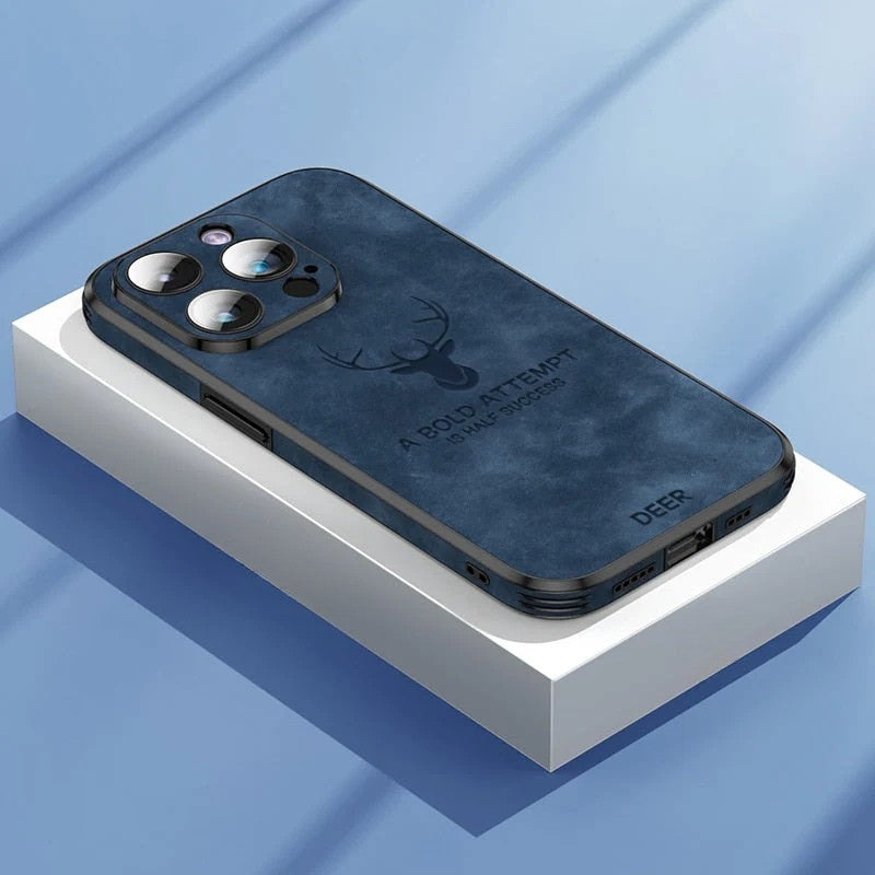 Luxury Deer Leather iPhone Case - Veltro