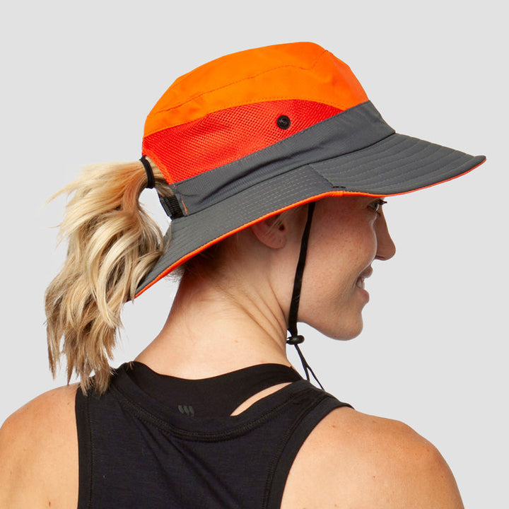 Breathable UV Protection Women's Sun Hat Foldable with Ponytail Opening – Liane (Buy 1, Get 1 FREE)-Red-The Livary