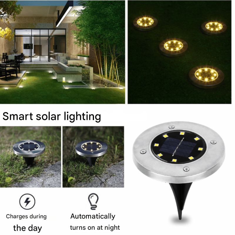 Solar Ground Spot Light for Outdoors – SunHalo-4 Lights-The Livary