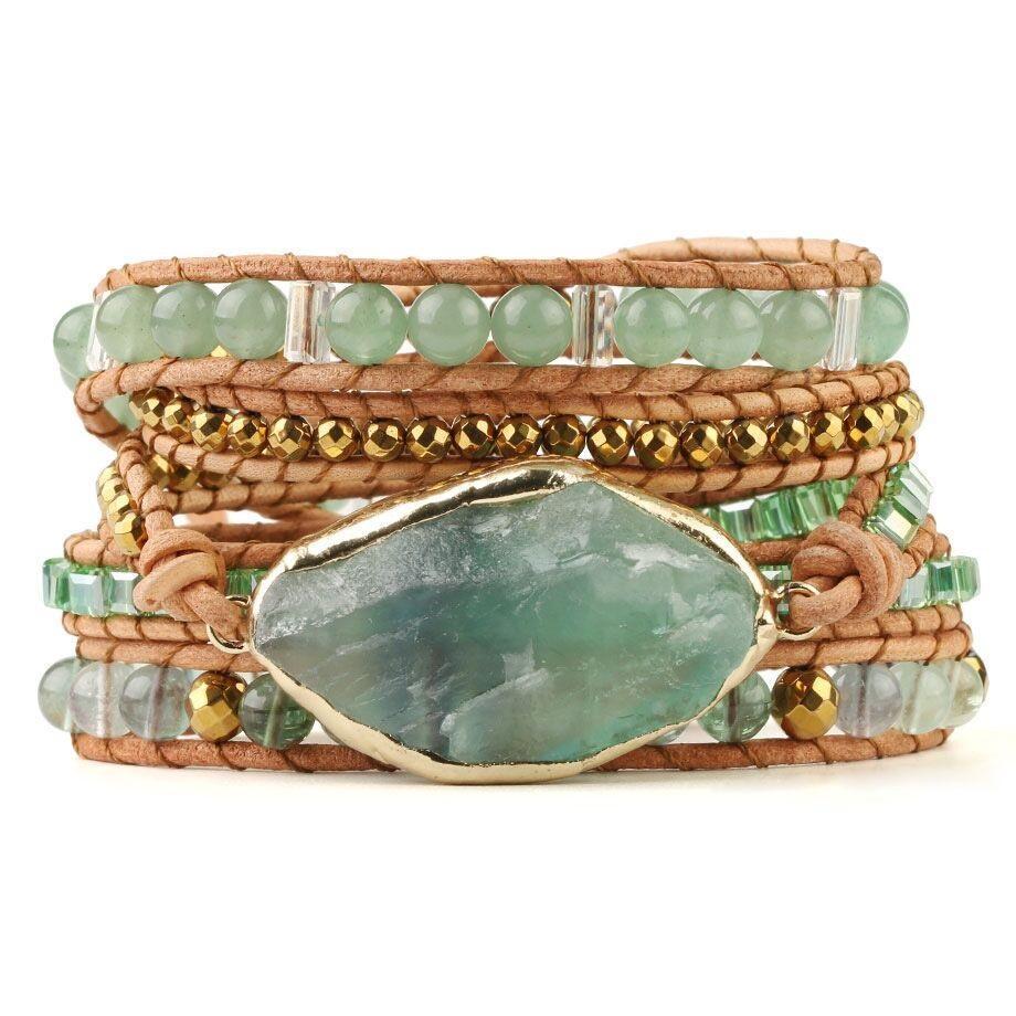 Detoxifying Fluorite Wrap Bracelet - Iris-The Livary