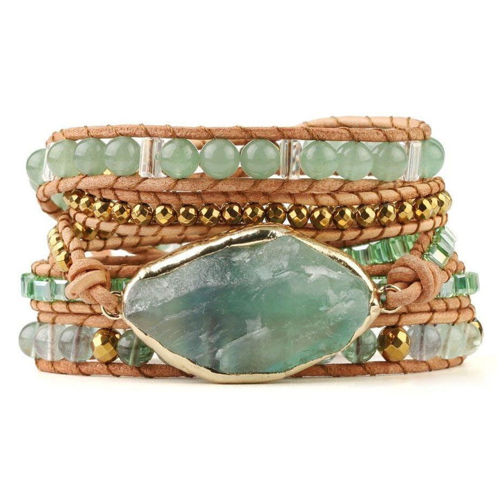 Detoxifying Fluorite Wrap Bracelet - Iris-The Livary